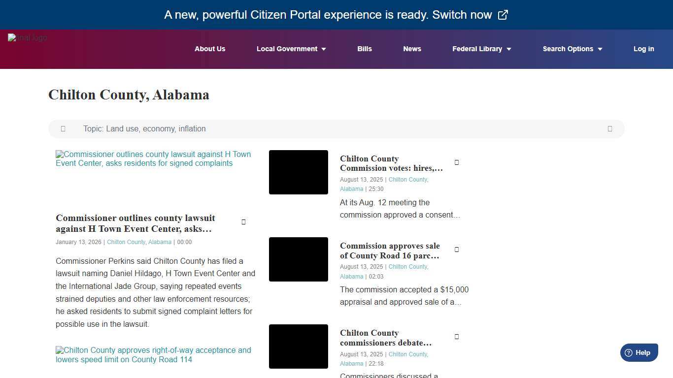 CitizenPortal.ai - Chilton County, Alabama